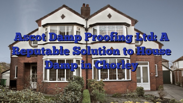 Ascot Damp Proofing Ltd: A Reputable Solution to House Damp in Chorley