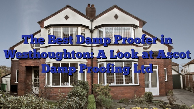 The Best Damp Proofer in Westhoughton: A Look at Ascot Damp Proofing Ltd