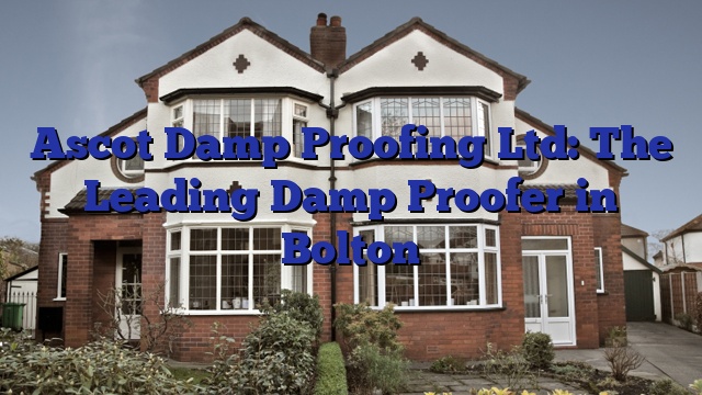 Ascot Damp Proofing Ltd: The Leading Damp Proofer in Bolton